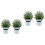 4 stk künstl Bonsai- , Topfpflanze, simulierte 4