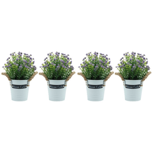 4 stk künstl Bonsai- , Topfpflanze, simulierte 1