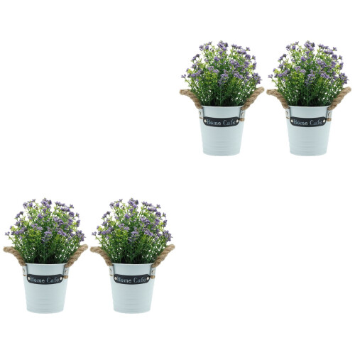 4 stk künstl Bonsai- , Topfpflanze, simulierte 2