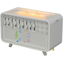 2025 Latest Model Sound Machine, White Noise Sleep Aid Night Light Humidifier, 4 in 1 Blu