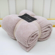 (Oyster, King - 200x240cm) Popcorn Waffle Blankets Fleece Luxury Honecombe Style Throws Travel Sofa Settee Bed Warm Cosy Extra Large Super Soft Throw Overs Blankets Fo