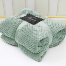 (Duck Egg, Single - 130x150cm) Popcorn Waffle Blankets Fleece Luxury Honecombe Style Throws Travel Sofa Settee Bed Warm Cosy Extra Large Super Soft Throw Overs Blankets Fo