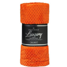 (Rust, Double - 150x200cm) Popcorn Waffle Blankets Fleece Luxury Honecombe Style Throws Travel Sofa Settee Bed Warm Cosy Extra Large Super Soft Throw Overs Blankets Fo