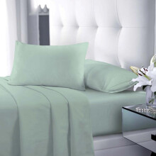 (Duck Egg, Single Flat Sheet) Flat Sheet Single Double King Super King Sizes Polycotton Wrinkle Fade Shrink Resistant Flat Sheets Ultra Soft Polycotton All Year Round Use