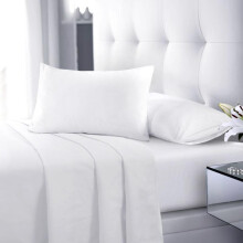 (White, Single Flat Sheet) Flat Sheet Single Double King Super King Sizes Polycotton Wrinkle Fade Shrink Resistant Flat Sheets Ultra Soft Polycotton All Year Round Use