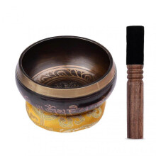 (5 Inch) Tibetan Singing Bowl Set with 12.5cm/5inch Handmade Metal Sound Bowl & Soft Cushion & Wooden 2025