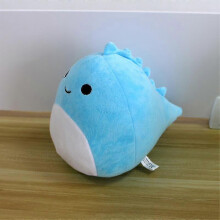 (30CM, fat dinosaur blue) New Creative Fat Dinosaur Plush Toy Children's Soothing Sleeping Rag Doll Gift high quality MTS 2025