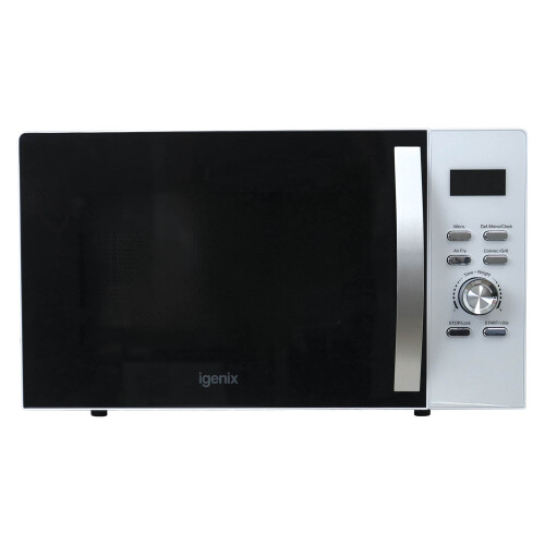 Igenix Digital Microwave, 25 Litre, 60 Min Timer, Air Fryer Function, 850W, White, IGMC02580W