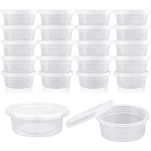 100 gewürzbecher transparent, einweg lebensmittelbehälter