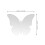 12tlg. transparente Schmetterling Tischkarten mit , leer 2