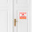 Red Warning Stickers Paper for Windows Easy Install Security 6