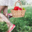Willow Picnic Basket with Handle - Large Woven Storage Container 6