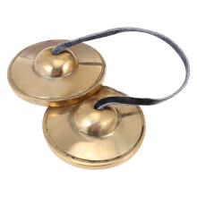 Brass Handmade Meditation Cymbal Bell for Yoga and Religious Use