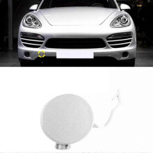 (Silver Front Right Side) Front Rear Bumper Tow Hook Hole Cover Cap For Porsche Cayenne 2011-2014 Plasti 2025