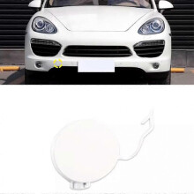 (White Front Right Side) Front Rear Bumper Tow Hook Hole Cover Cap For Porsche Cayenne 2011-2014 Plasti 2025