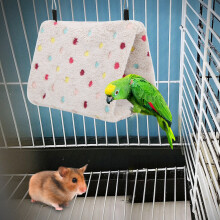 Kleines weiches Hängnest für Kleintiere wie Hamster, Vögel, Papageien, Myna, Zuckergleiter, 22 cm