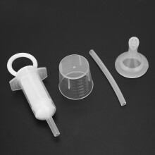 Pet Liquid Silicone Nipple Feeder Syringe for Cats Dogs, 11x5x3cm