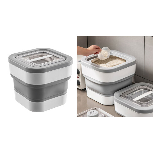 Compact Collapsible Pet Food Container Pet Food Bin with 1