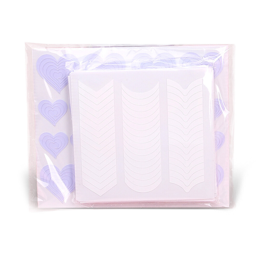 French Manicure Nail Art Designs Stickers Self-Adhesive Nail