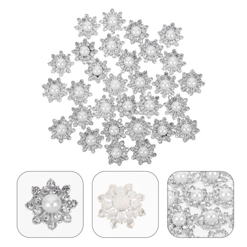 boutons perles neige 30 pièces, à , pour déco vêtements 1