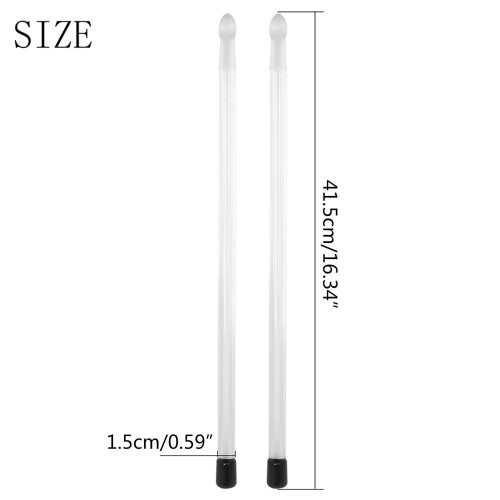 Bright LED Light Up Drumsticks 5A Acrylic Drumstick Double Color 2