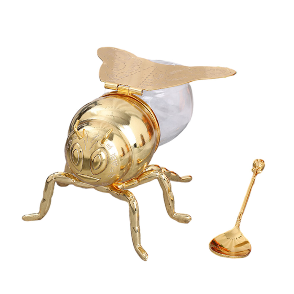 Bees Shaped Honeys Jar Glass Honeys Jar Sugar Holder Bowl With 7751000072933