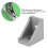 Aluminum Corner Mounts 50Pcs | Right Angle L Type for 2028 Profile Sections 6
