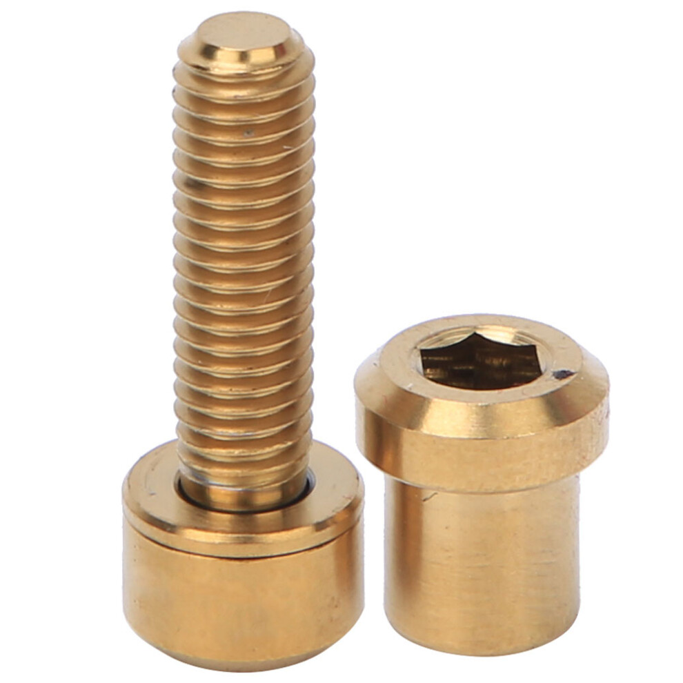 4Pcs Titanium Alloy M5*18Mm Stem Screws Set For Carbon Bicycles (Gold) 9371349326719
