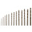 13Pcs High Speed Steel Twisted Drill Bits Set, 1.0-6.5mm 1