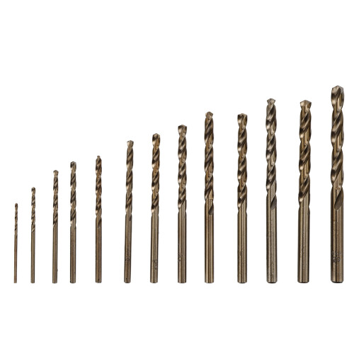 13Pcs High Speed Steel Twisted Drill Bits Set, 1.0-6.5mm