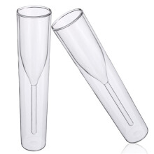 2pcs 100ml Champagne Glass Double Wall Glasses Wedding Party Cup