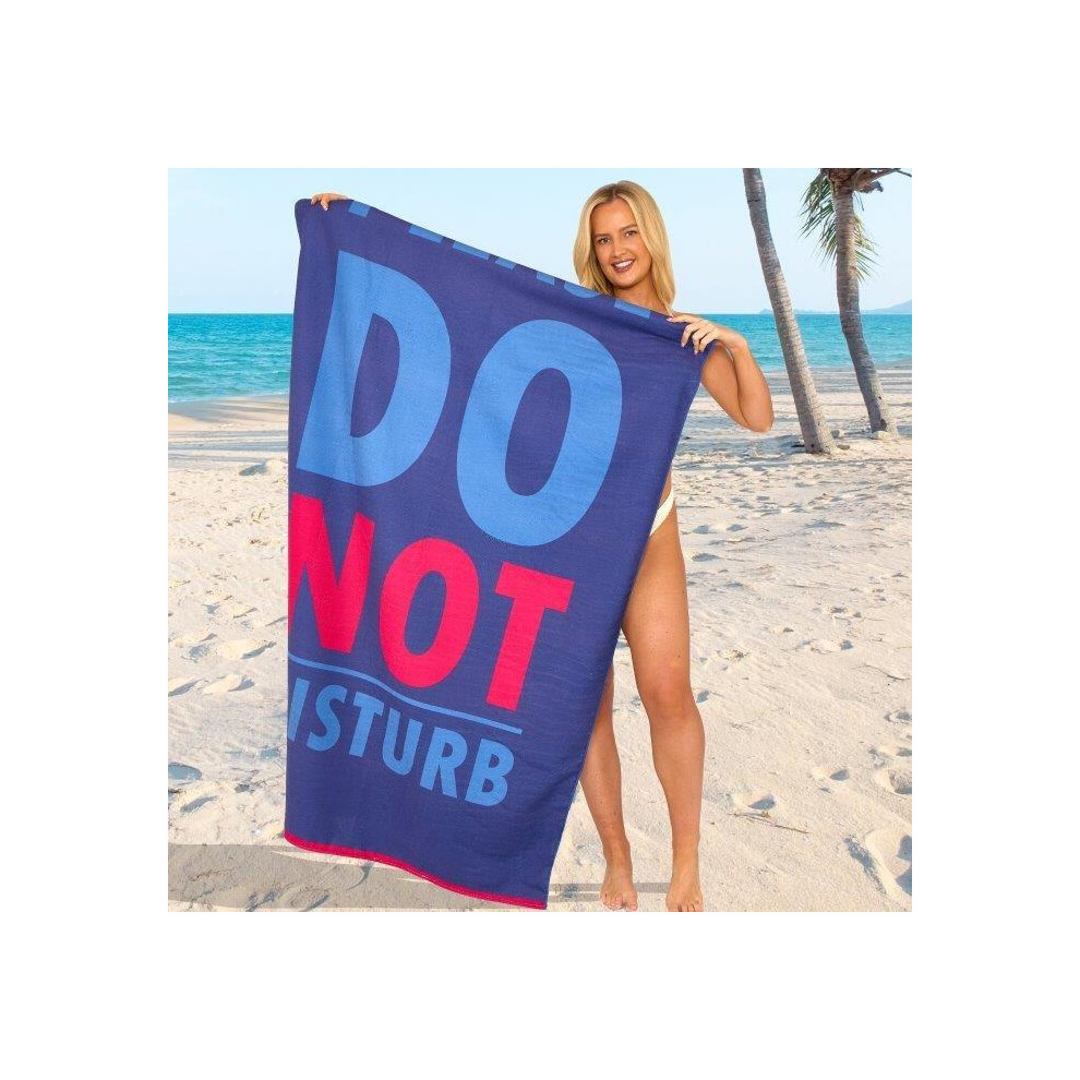 (Do Not Disturb) Sand Free Jumbo Beach Towels Quick Dry Extra Large Bath Towel Lightweight Stripes and Printed Designs Holiday Towels Microfiber Sun l-image-OPC-PKG2TJW-NEW