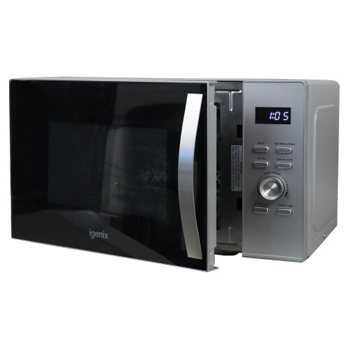 Igenix Microwave with Air Fryer Function , 28 Litre, 900W, Silver, IGMC02890S