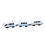 Electric Train Set for Kids, ABS, Battery-Operated, Type 3 6