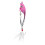 Zinklegierung drehender Federangelköder 8cm Pink 11g Schwimmköder 2