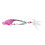 Zinklegierung drehender Federangelköder 8cm Pink 11g Schwimmköder 6