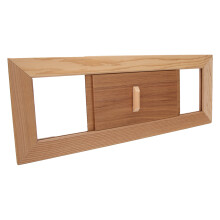 Verstellbare Holzlüftungsgitter für Sauna & Dampfraum – 80 cm