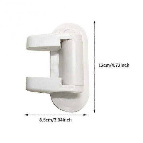 2pack Child Proof Home Abs Security Door Lever Lock Self Adhesive Easy Install 1