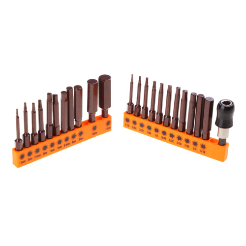 Sturdy 23 Piece Hexagonal Impact Screwdriver Set, Metric & Inch 2