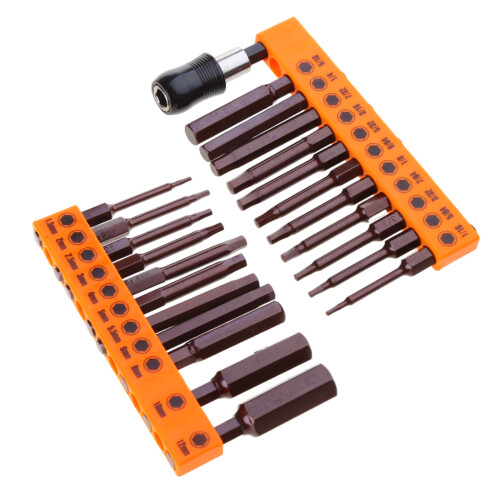 Sturdy 23 Piece Hexagonal Impact Screwdriver Set, Metric & Inch