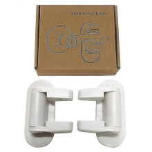 2pack Child Proof Home Abs Security Door Lever Lock Self Adhesive Easy Install