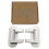 2pack Child Proof Home Abs Security Door Lever Lock Self Adhesive Easy Install 1