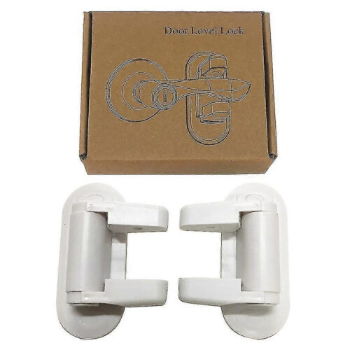 2pack Child Proof Home Abs Security Door Lever Lock Self Adhesive Easy Install