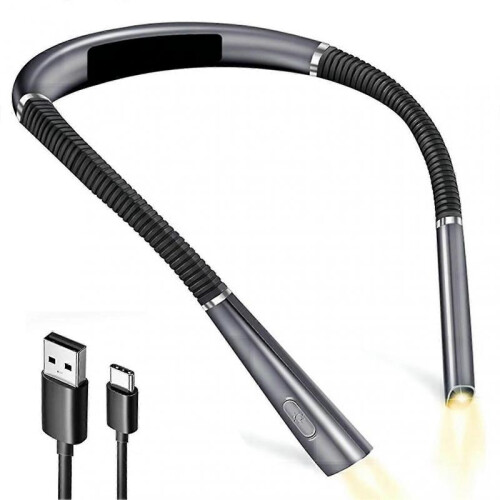 Bed Led Neck Reading Light Camping Usb Rechargeable Foldable Flexible Portable