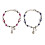 2Pcs Guitar Star Charm Bracelet Simple Beaded Bracelet Statement 1