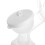 USB Dual Suction Breast Pump 10.5x8cm Automatic Adjustable White 4