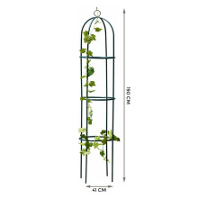 (GARDEN OBELISK) Outdoor Garden Metal Tubular Arch Frame Climbing Plant Support Obelisk Trellis
