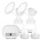 USB Dual Suction Breast Pump 10.5x8cm Automatic Adjustable White 16
