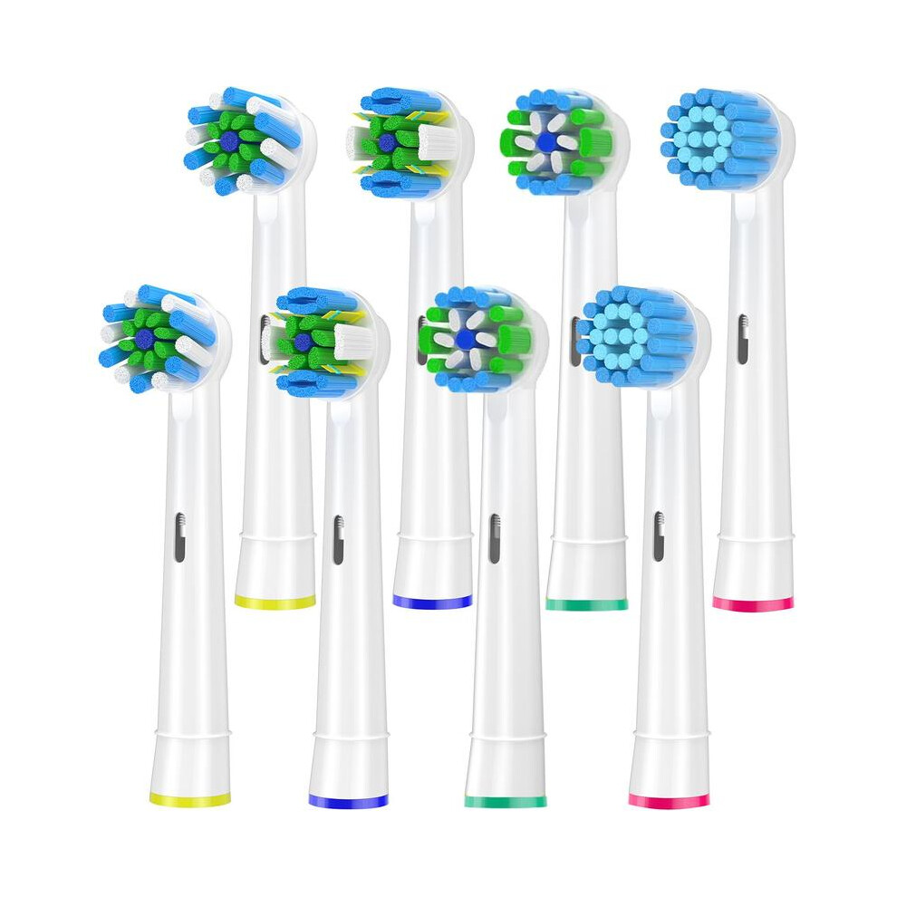 (8 Counts White, one-size) Toothbrush Heads Replacement, Comfort Toothbrush Heads Compatible with Braun Oral B 7000/Pro 1000/9600/5000/3000/8000 Elect