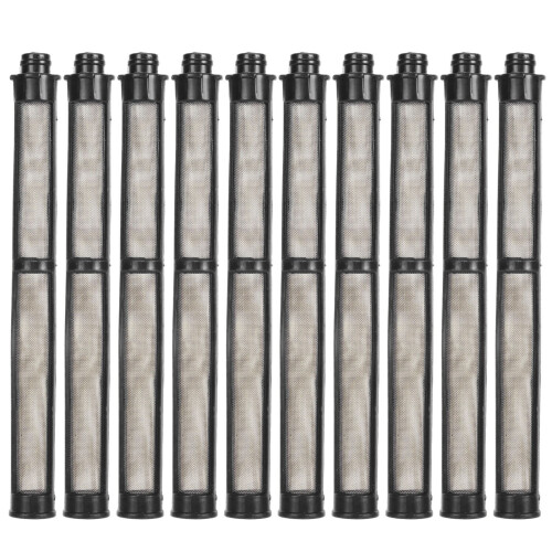 10Pcs Airless Spray Gun Filter Replacement 60 Mesh Black High Efficiency 2